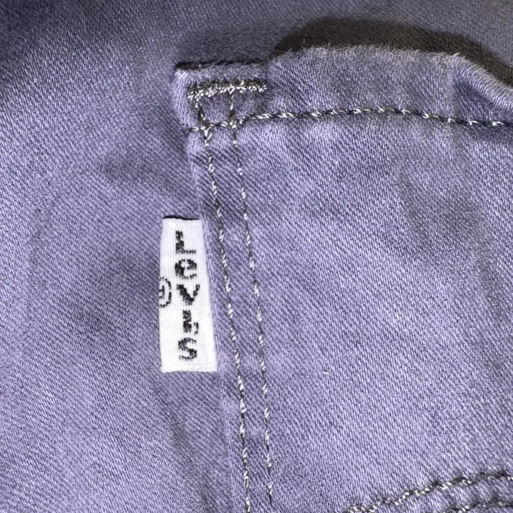 Levi's 514 Jeans Men's 32x30 Slate Blue Sunwashed Mid Rise Skinny White Tab‎